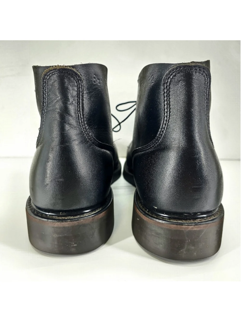 Vintage Military EH Steel Toe Boots Mens 8.5R Black Leather Biltrite USA